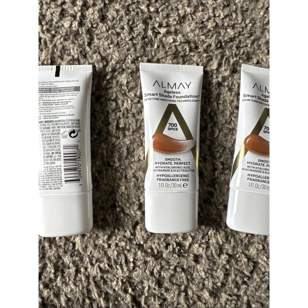 3 Almay Ageless Smart Shade Foundation New 1 fl oz Each 700 - Spice